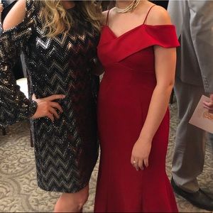 Red prom or special occasion dress